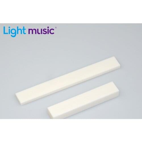 Top Quality Guitar Bass Bridge Saddle Real Blank Bone Nut for LP Folk Classical Electric Acoustic Guitar Part Accessories