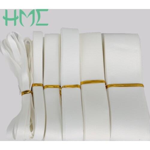 5yards/lot 7/10/15/20/25/38mm White Satin Ribbon for Wedding Party Decoration & DIY Gift Wrapping Scrapbooking Craft & Sewing