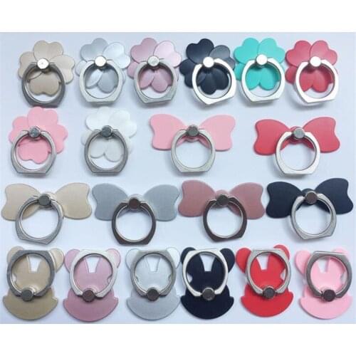 Finger Ring Holder Flower Rabbit For iPhone XS MAX XR 7 Mount Holder Stand Mobile Phone Finger Phone Stand Tablet For Xiaomi