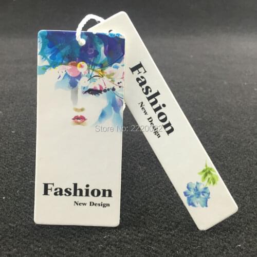 Customized clothing shape cutting tag/embossed tags/garment paper tag printing/clothing label/main label printing 1000 pcs a lot