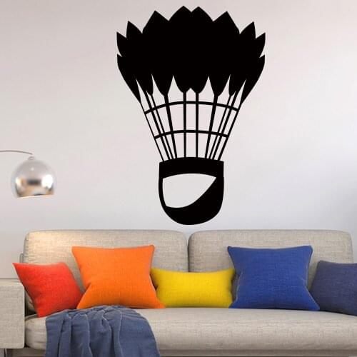 Classic Badminton Sports Art Wall Sticker for Home Decor Living Room Wall Decoration Decal Stickers Wallpaper murals