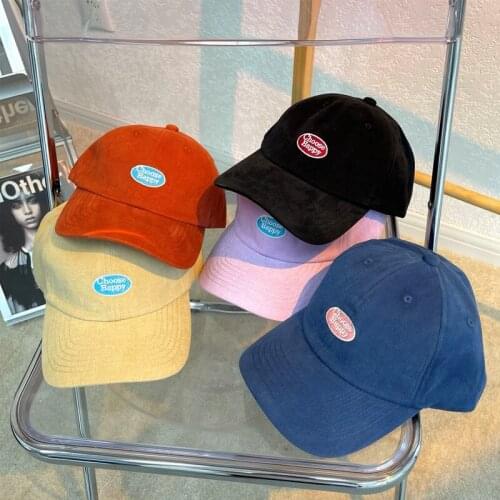 Internet Celebrity Baseball Cap Korean Style Casual All-Match Embroidered Letters Fashion Hat Trendy Mens and Womens Sun Hats