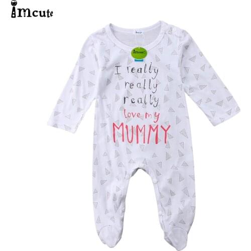 Soft Newborn Baby Boy Girl Long Sleeve Romper Jumpsuit One Piece Outfits Clothes 0-18Months