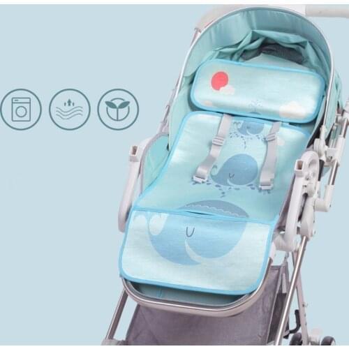 Summer Baby Stroller Cooling Pad 3D Breathable Mesh Pushchair Mat Mattress Baby Newborn Pram Seat Cover Cushion 73x35cm