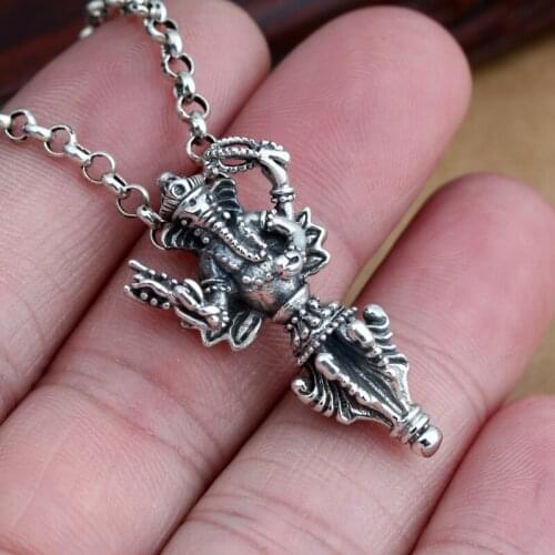 Factory Wholesale S925 Sterling Silver Jewelry Vintage Thai Silver Mens And Womens Pendants Fortune Gods Sweater Pendant