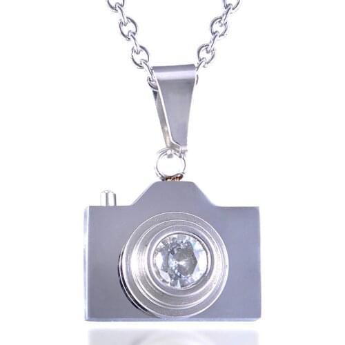 Camera Stainless Steel Necklace For Women Lovers Gold And Silver Color Pendant necklace