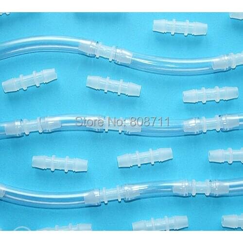 10pcs 5mm Plastic Barbed Connector, Straight Tube Joiner, Hose Pipe Fitting, for Medical, Aquarium, Scientific use