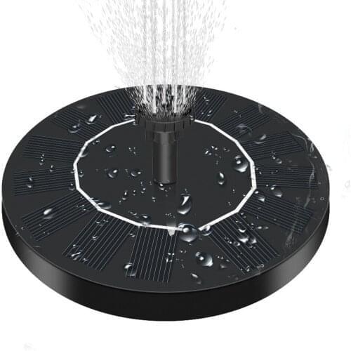 Floating Solar Fountain Garden Waterfall Fountain Pool Pond Bird Bath Solar Panel Powered Fountain Water Pump Garden Decoration