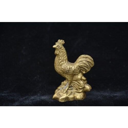 [Promotion, loss of money, earning reputation] Rare OLD copper rooster statue