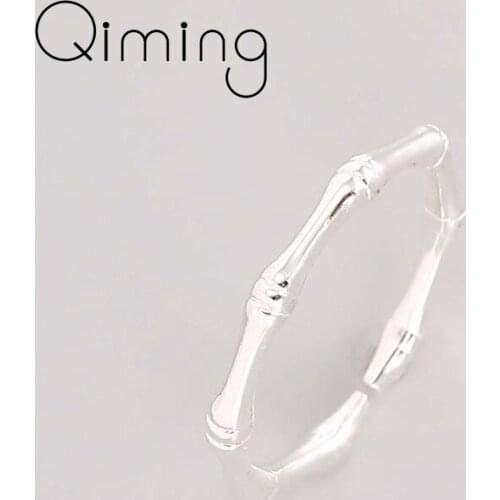 Silver Simple Open Adjustable Rings For Women Geometric Jewelry Accessories Vintage Finger Ring Bague Dress Gift