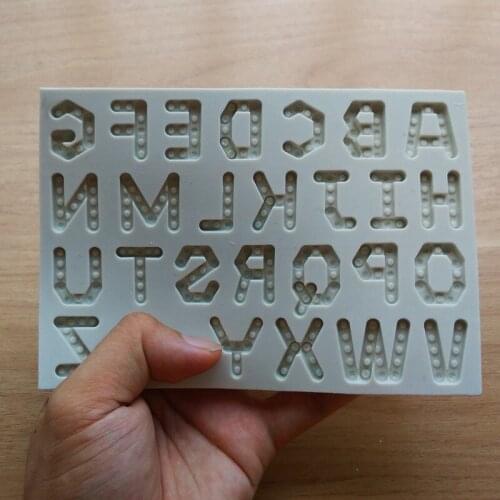 Fold Letters Silicone Molds Fondant Cookie Mold Candy Cake Decorating Moulds Kitchen Baking Tool Cake Decoration SQ1797