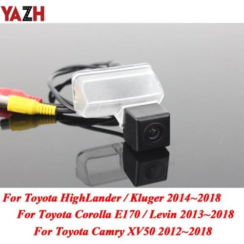 YAZH CCD Night Vision Backup Camera For TOYOTA Corolla Camry Levin HighLander Kluger Auto Parking Reverse Car Rear View Camera