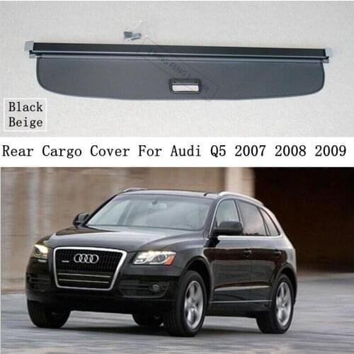 Rear Cargo Cover For Audi Q5 2007 2008 2009 Privacy Trunk Screen Security Shield Shade Black Beige High Quality Auto Accessories