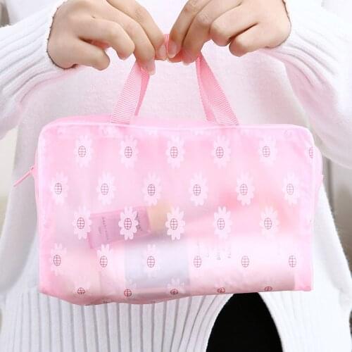 Womens Waterproof Makeup Bag Cosmetic Bags Travel Toiletry Wash Case Handbag Organizer Waterproof Female Storage Make up Cases