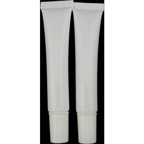 100pcs 30 ml white PE plastic tebe with spiral prongs cap, 30ml BB Cream liquid foundation tube ,cosmetics packaging Hoses