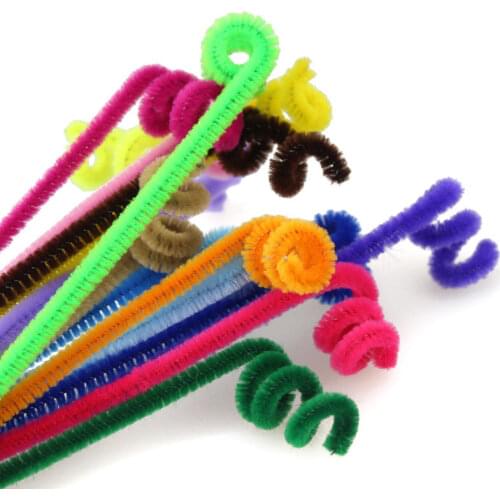 100 Pieces of 30 Cm Diameter 6 Mm Color Torsion Bar Set Craft Handmade Materials Kindergarten Children Creative Toy Production