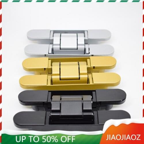 JIAOJIAOZ 3D Adjustable cross hinge Invisible Door Hinge Zinc Alloy hinge background wall hinge wooden door hinge
