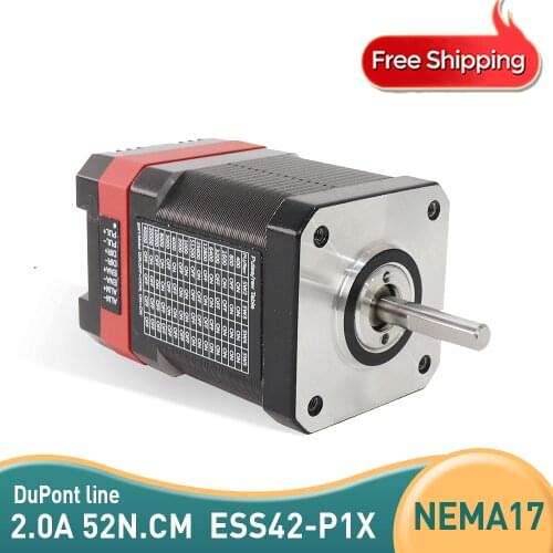 Free Shipping ESS42-P1X-48MM Nema17 Integrated Servo Motor with Drive 2.0A Stepper Servo Motor with drive