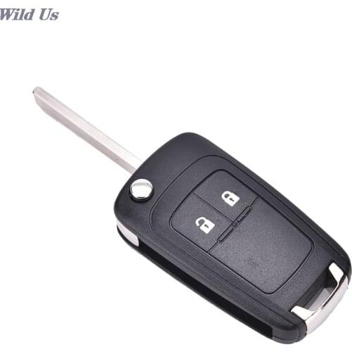 2 Button Flip Remote Key Case Shell For Chevrolet Epica LOVA Spark
