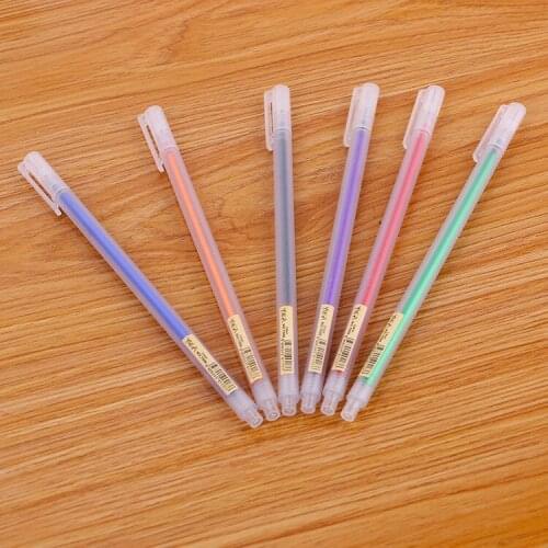 Ellen Brook 1 PCS Painting Pen Handle Kawaii Colorful Candy Art Markers Stationery Graffiti Highlighters Paint Colored Gel Pen