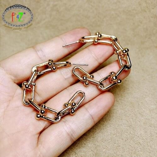 F.J4Z 2012 Trend Necklace Chunky Chain Necklaces Thick U Shape Linked Beaded 3layers Necklaces for Women Christmas Gifts