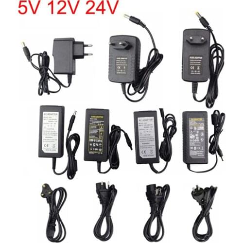 DC5V 12V Led Power Supply 1A 2A 3A 6A 8A 10A Led Transformer For WS2801 WS2812B SK6812 Led Strip