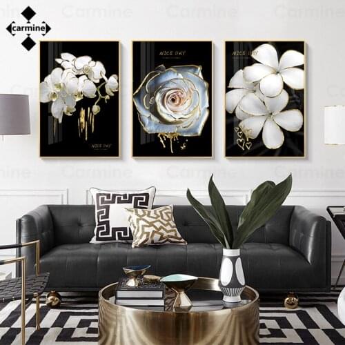 Canvas Printing Picture Phnom Penh White Flower Wall Poster and Print Nordic Plant Printing Painting for Home Interior Art Decor