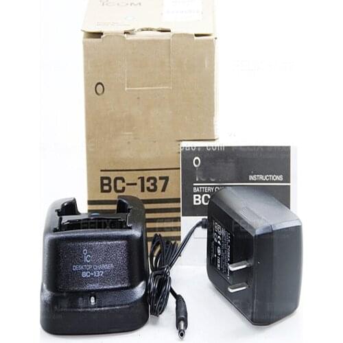 Li-ion Battery Dock+Wall Charger BC-137 For ICOM IC-V8 IC-V82 IC-82 IC-A24 IC-A6 IC-F3GT IC-F3GS F4GS IC-F11 Radio Walkie Talkie