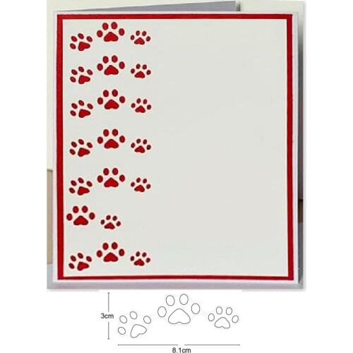 Metal cutting dies footprint die mould decoration Scrapbook paper card craft knife blade punch stencils dies