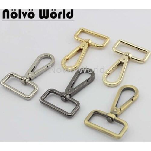 Nolvo World 5-20-100pcs 6 colors 61*32mm 1-1/4" leather belt strap bag buckles metal clasps lobster dog collar metals