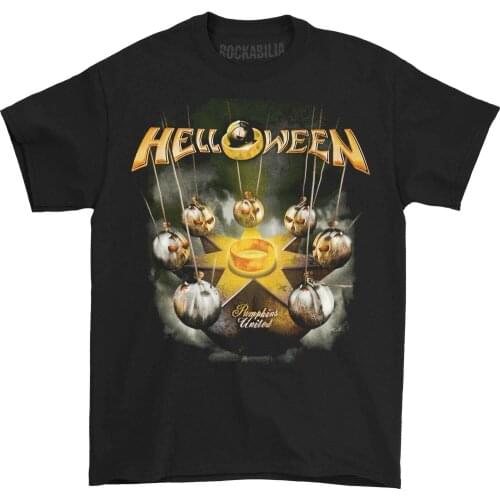 Helloween Mens United Tour Tee T-shirt Black 2019 Fashion Short Sleeve