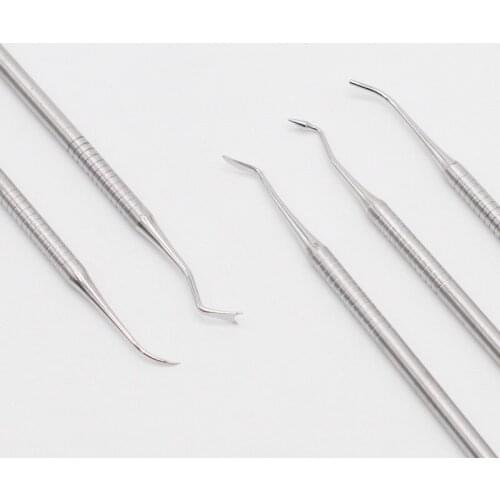 Dentist Item Hygiene Tools Stainless Steel Tooth Pick Pic Probe Set Kit 5Pcs/1Set For Lab Supplies
