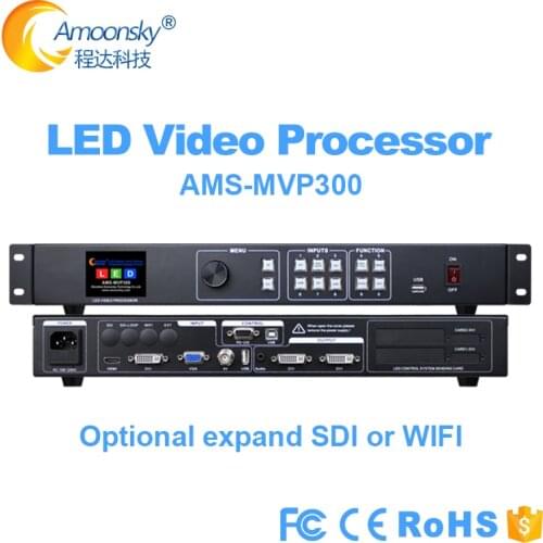 Hot sale LED video processor select expand WIFI or SDI MVP300 series video wall controller for led panel support novastar card