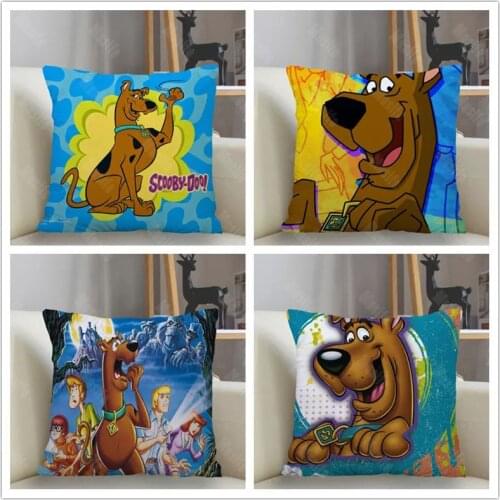 Musife Scooby Doo Pillowcase Custom Square Pillow Cover Case Zipper Pillowcase 35*35,40*40,45*45cm Drop Shipping