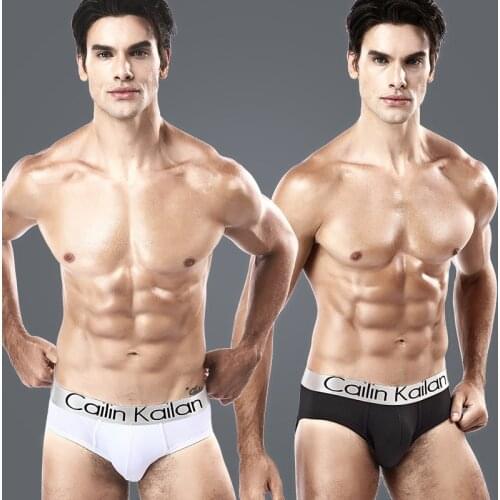 Mens Underwear Elegant Silver Edge Design Sexy Breathable Modal Comfortable Men Briefs Underwear Male Panties Mens Underpants