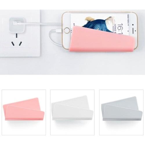 Folding Mobile Phone Wall Charger Adapter Charging Holder Hanging Stand Bracket Support Charge Hanger Rack Shelf Cell Phone hook