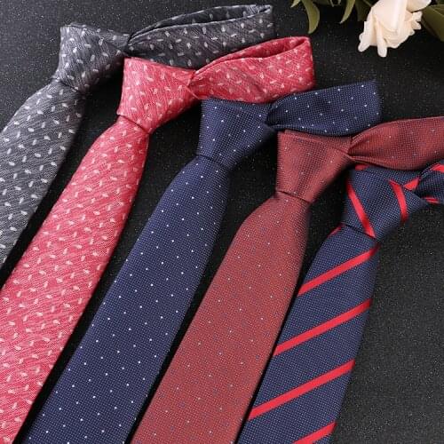 SHENNAIWEI 7cm Formal Tie Fashion Business Formal Suit Interview Banquet Men Gift