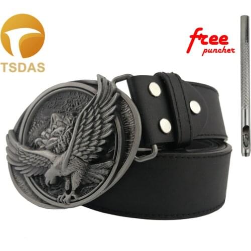 Eagle Belt Buckle Silver Plating Metal Pin Buckles For 4cm Wide Belt Men Jeans accessories Hot Sale