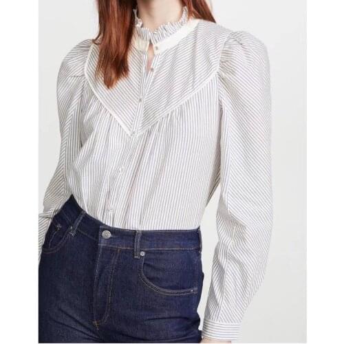 RUANDAI Women's Striped Shirts