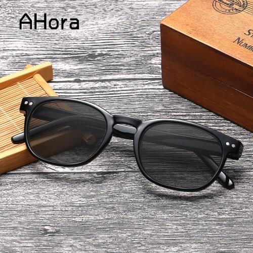 Ahora Retro Round Gray Lens Reading Sunglasses With Diopter Women/Men UV Protection Presbyopia Sun Glasses Ladies +1.0 to +4.0