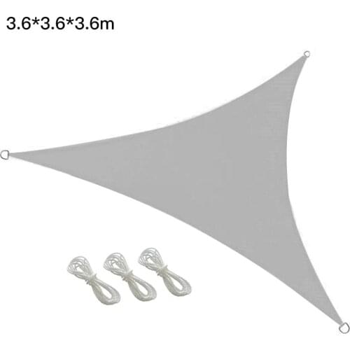 Balcony Awning Shade Sail Oxford Cloth Triangle Outdoor Garden Printing With 2m*3 Rope Shading Rate 90% Easy Install UV Block