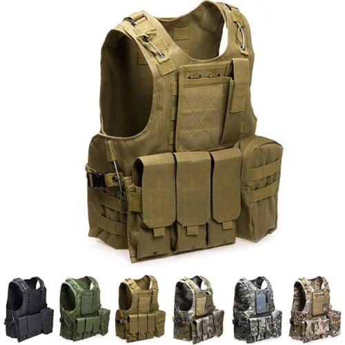 Outdoor Tactical Steel Wire Vest Military Molle Airsoft Paintball Adjustable Body Armor Hunting Amphibious CS Shooting Vests