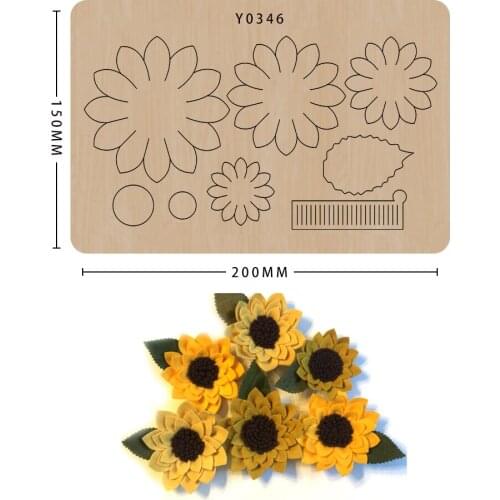 Diy Craft Flower Cutting Dies Wood Mold Decorate Scrapbooking Non-woven Cutting Suitable For Common Big Shot And Sizzix Machines