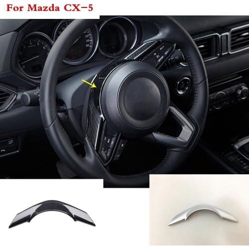 Top Quality Car body cover styling Steering wheel Interior Kit switch Trim lamp frame 1pcs For Mazda CX-5 CX5 2nd Gen 2017 2018