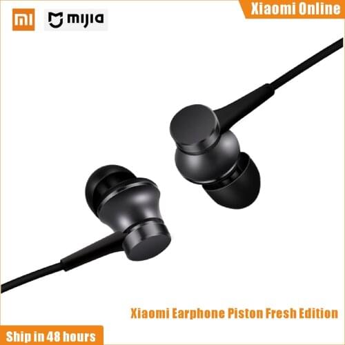 100% Original Xiaomi Earphone In -ear Earphones Piston Fresh Version colorful Earphones with Mic For Mobile Phone MP4 MP3 PC