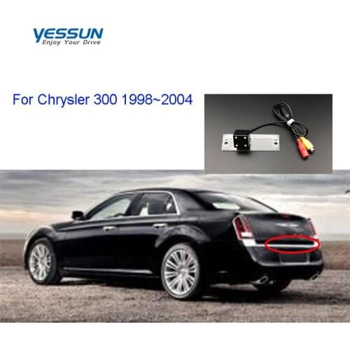 Yessun License Plate Rear View Camera For Chrysler 300 1998~2004 4 LED Night Vision 170 Degree HD rear camera