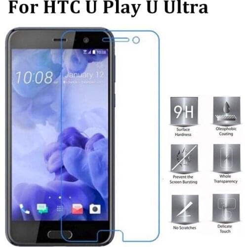 Tempered Glass For HTC U Play U Ultra Screen Protector For HTC U Play U Ultra Transparent Film Cover Protection Case