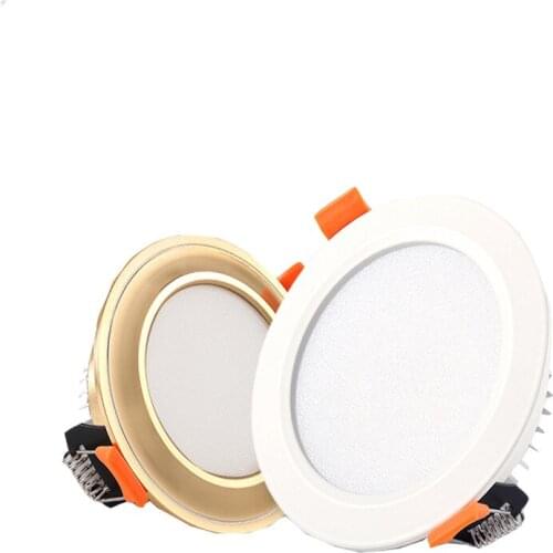Dimmable LED Downlight AC85~265V 7W 9W 12W 18W 24W Simple Light Embedded Ceiling Light Living Room Hole Light Household Hole