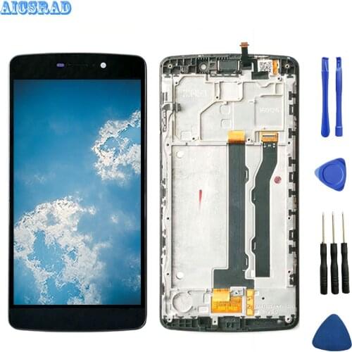 For TP LINK Neffos C5 Max C5MAX LCD + Touch Screen Digitizer Dispaly Assembly + Frame For TP-Link C5 Max TP702C Model Phone+Tool