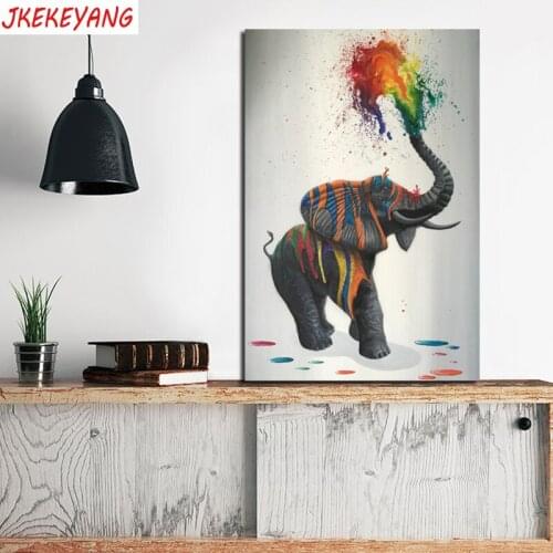 5D DIY square/round Diamond painting Cute little elephant Cross Stitch Diamond Embroidery Pattern Rhinestone J2102